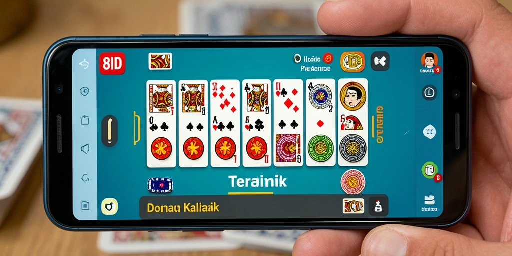 Tampilan gameplay menarik di 8ID dengan kartu Domino.