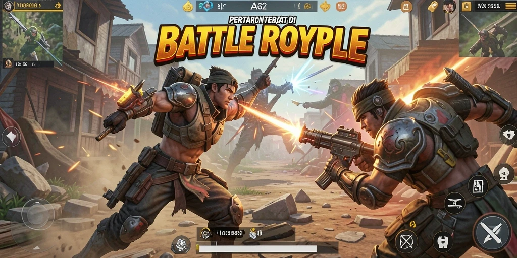 Gameplay menarik dari AA62 dalam Battle Royale yang menegangkan.