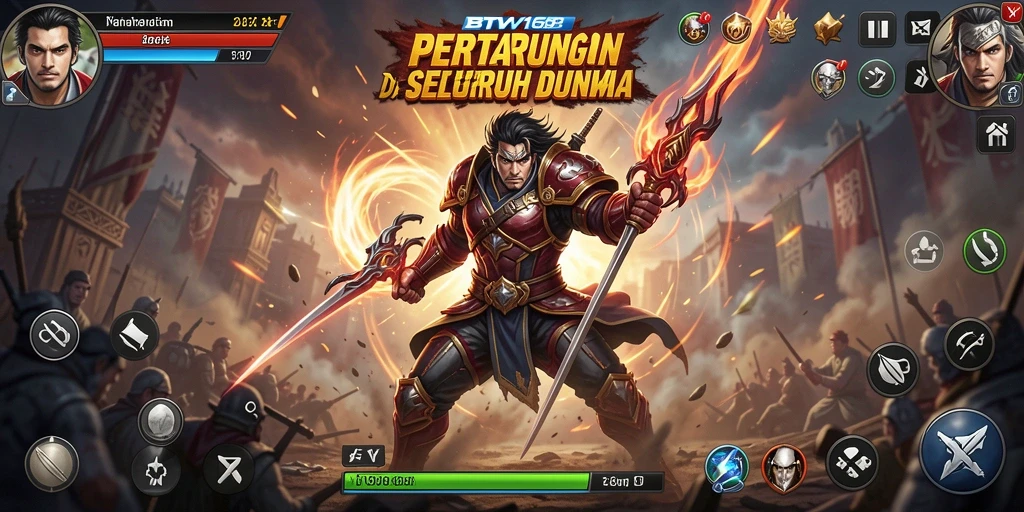 Gameplay BTV168 menunjukkan pertarungan yang intens dengan karakter unik.