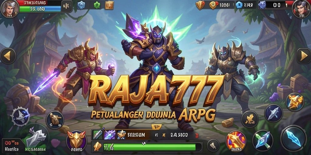 Tampilan gameplay seru dan aksi mendebarkan di RAJA777.