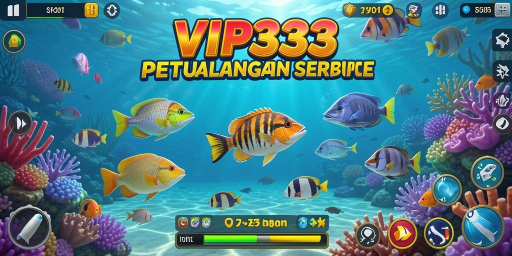 Screenshot gameplay dari VIP333 dengan aksi tembak ikan yang seru.