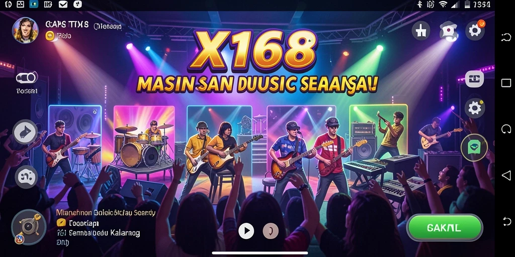 Tampilan gameplay yang menarik dan interaktif dari X168.